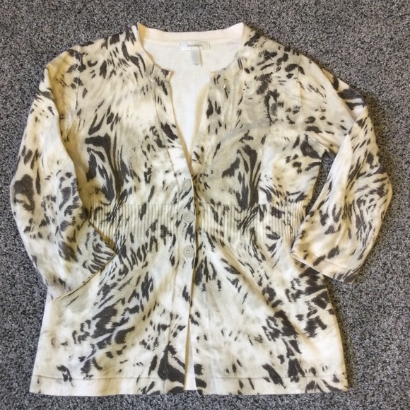 L Dress Barn leopard sweater - Picture 3 of 13